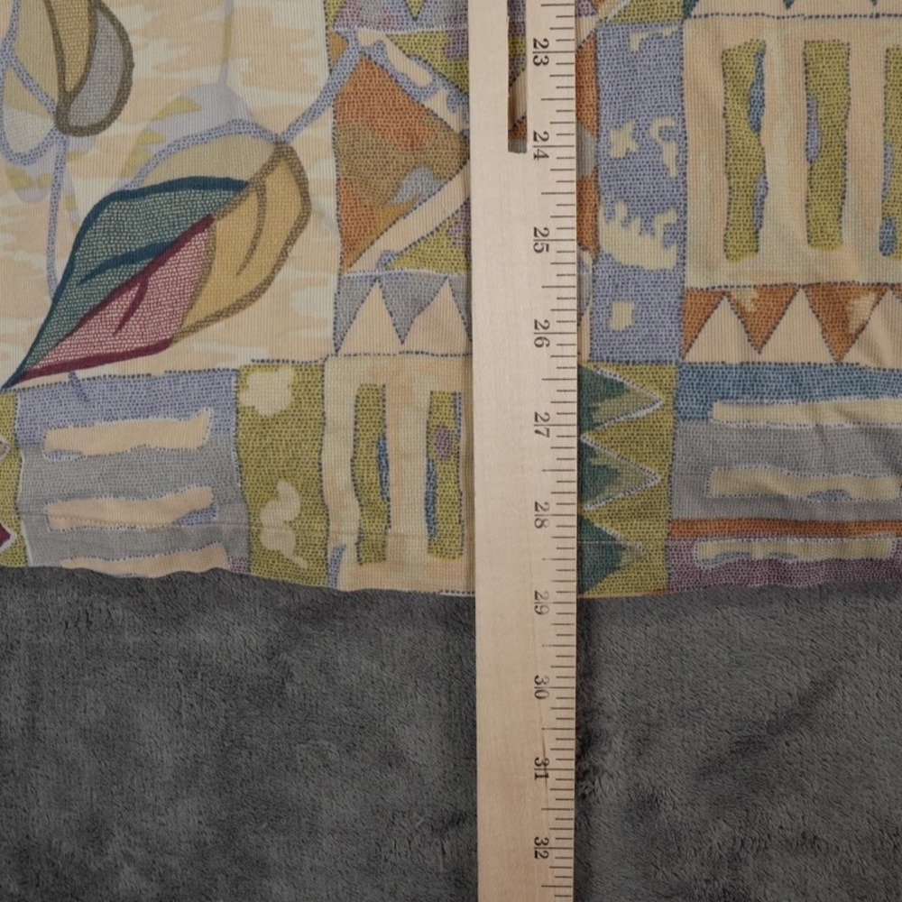 Tori‎ Richard Mens L Cotton Short Sleeve Geometric Leaf Print Button Down Shirt - Picture 7 of 9
